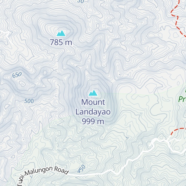 Map of Mount Landayao