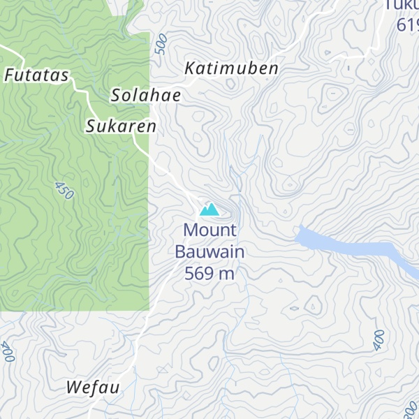 Map of Mount Bauwain