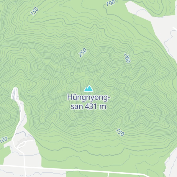 Map of Hŭngnyong-san