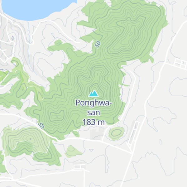 Map of Ponghwa-san
