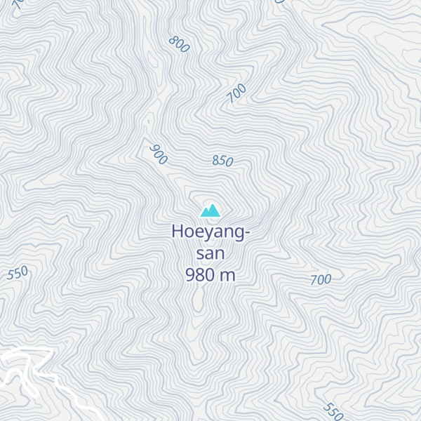 Map of Hoeyang-san
