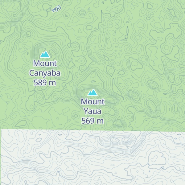 Map of Mount Yaua