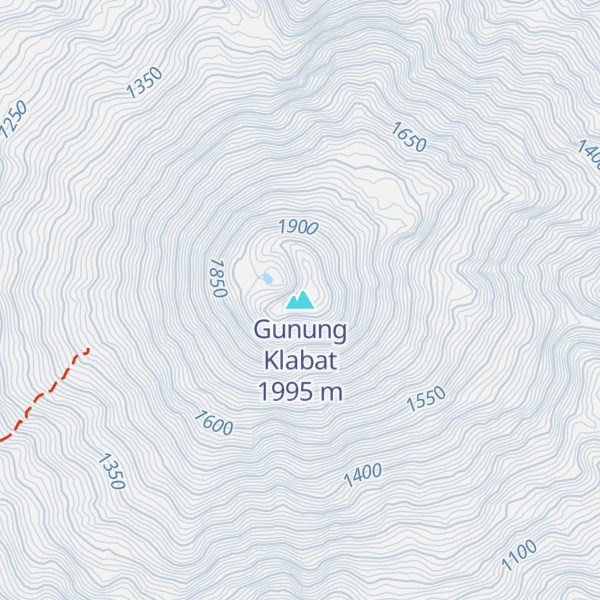 Map of Gunung Klabat