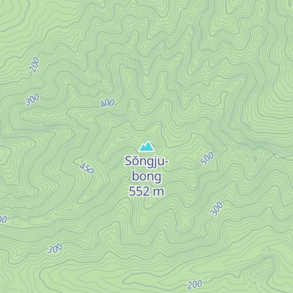 Map of Sŏngju-bong