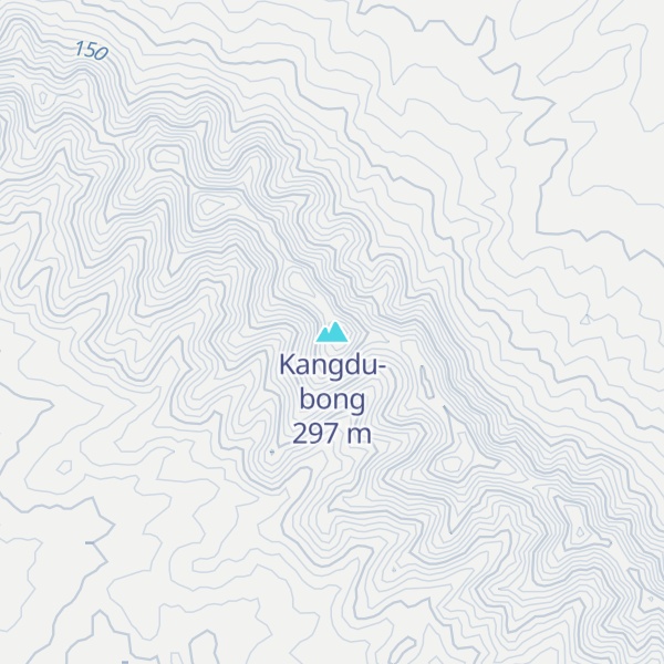 Map of Kangdu-bong
