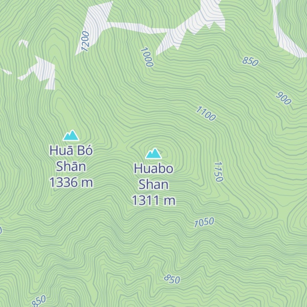 Map of Huabo Shan