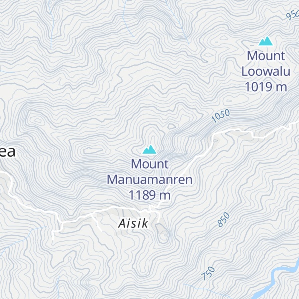 Map of Mount Manuamanren