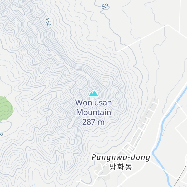 Map of Wonjusan Mountain