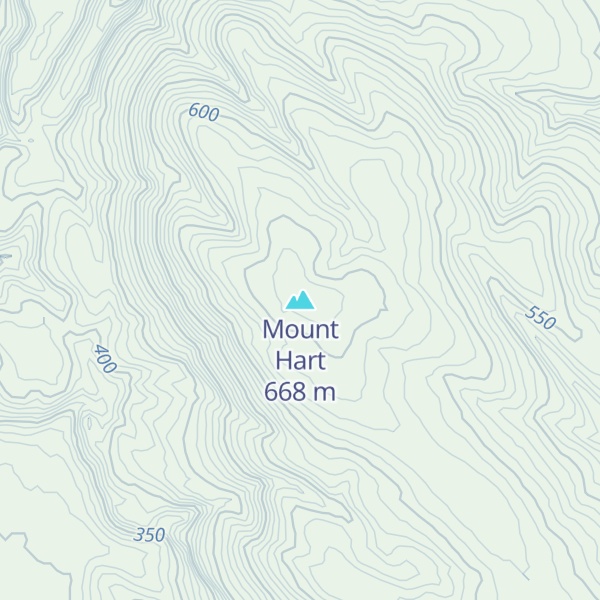 Map of Mount Hart