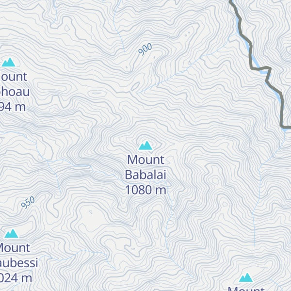 Map of Mount Babalai