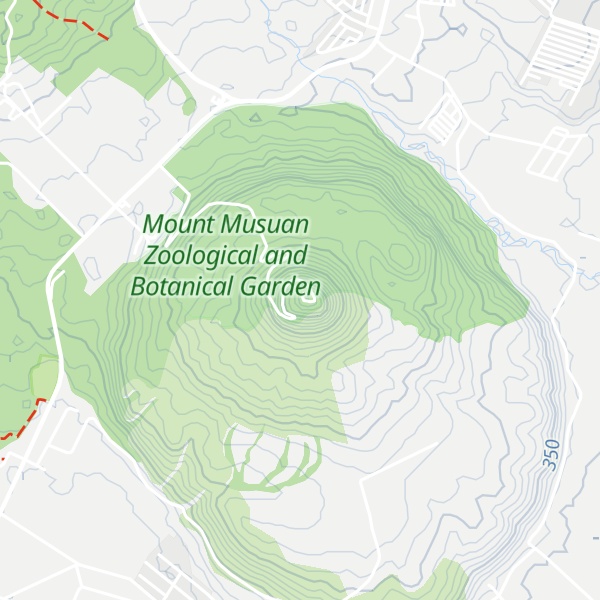 Map of Musuan Peak