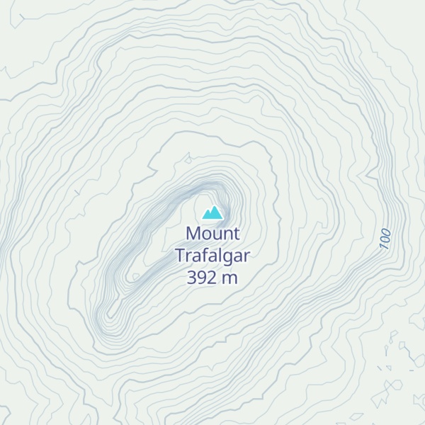 Map of Mount Trafalgar