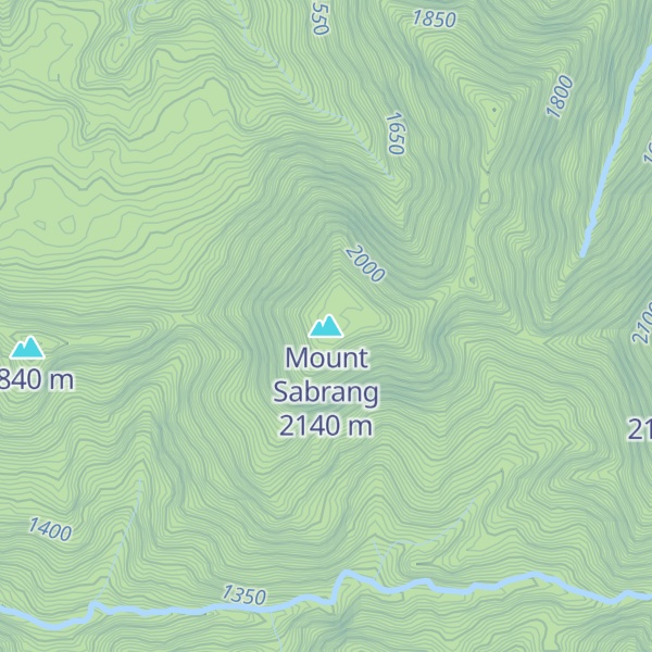 Map of Mount Sabrang