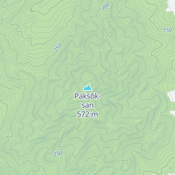 Map of Paksŏk-san