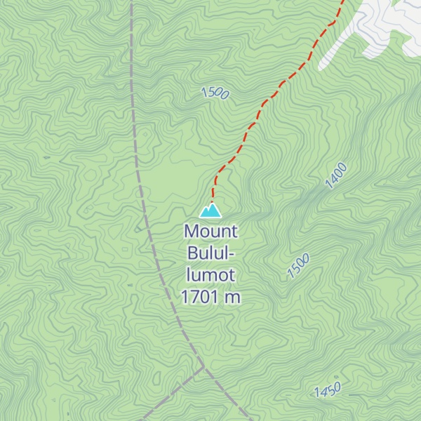 Map of Mount Bulul-lumot