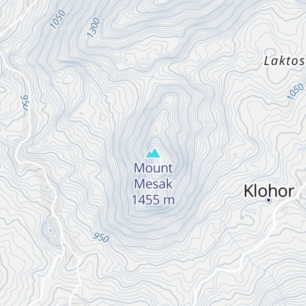 Map of Mount Mesak