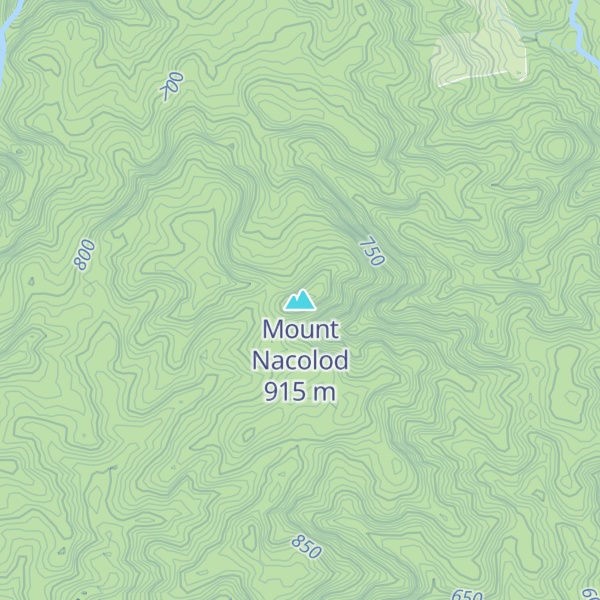 Map of Mount Nacolod
