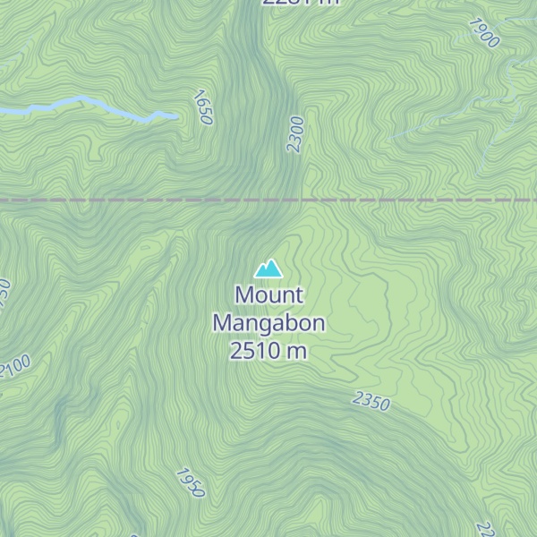 Map of Mount Mangabon