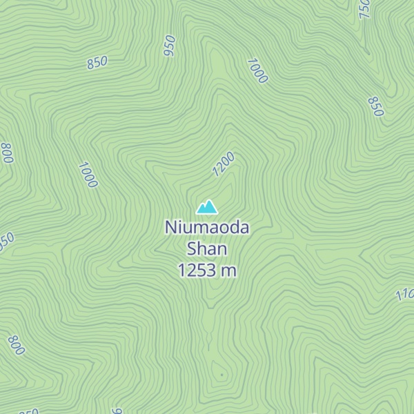 Map of Niumaoda Shan