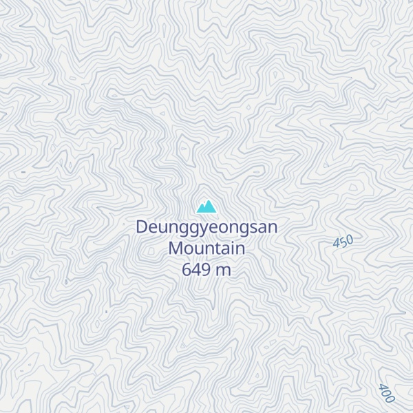Map of Deunggyeongsan Mountain