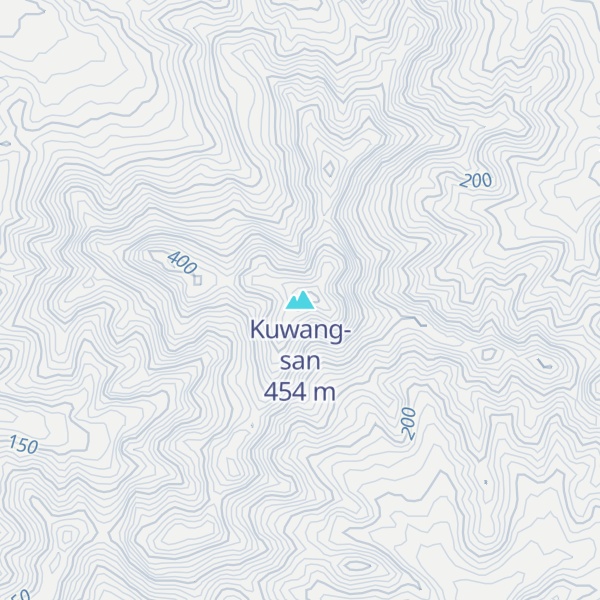 Map of Kuwang-san