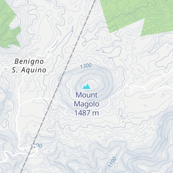 Map of Mount Magolo