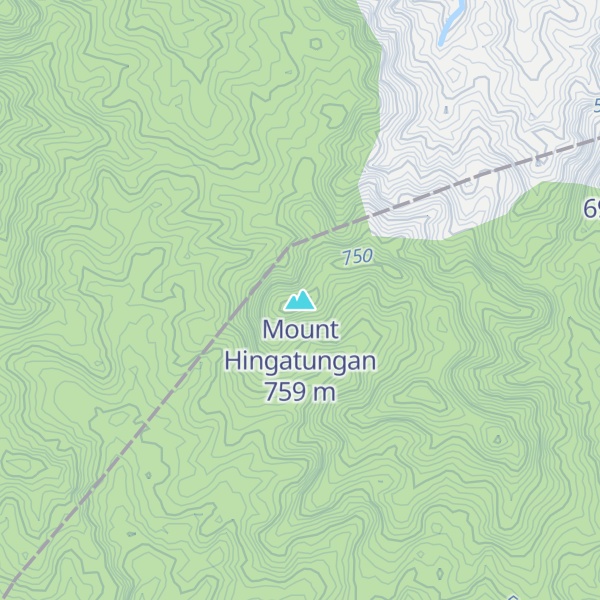 Map of Mount Hingatungan
