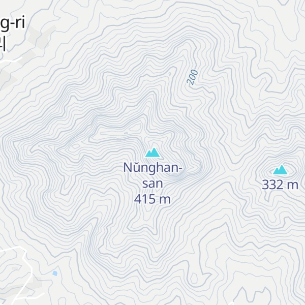 Map of Nŭnghan-san