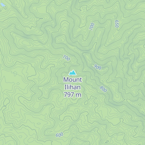 Map of Mount Ilihan