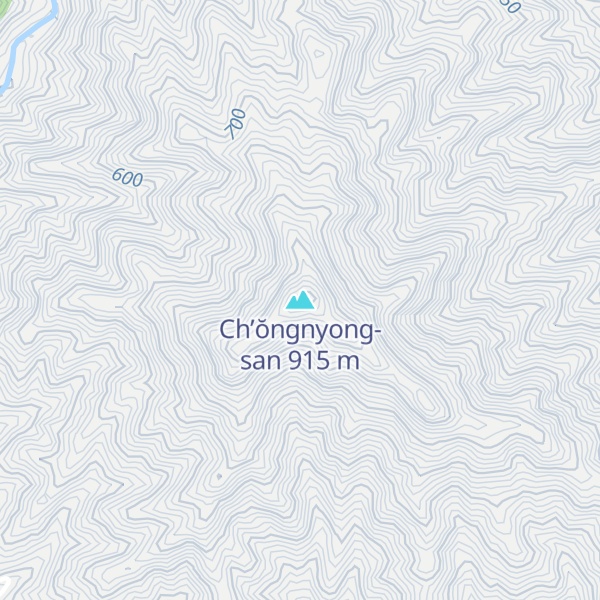Map of Ch’ŏngnyong-san