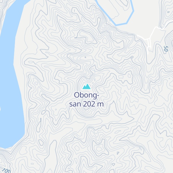 Map of Obong-san