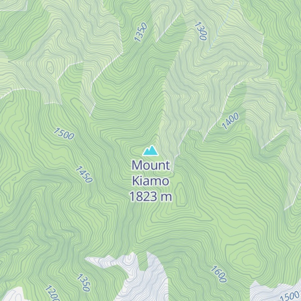 Map of Mount Kiamo