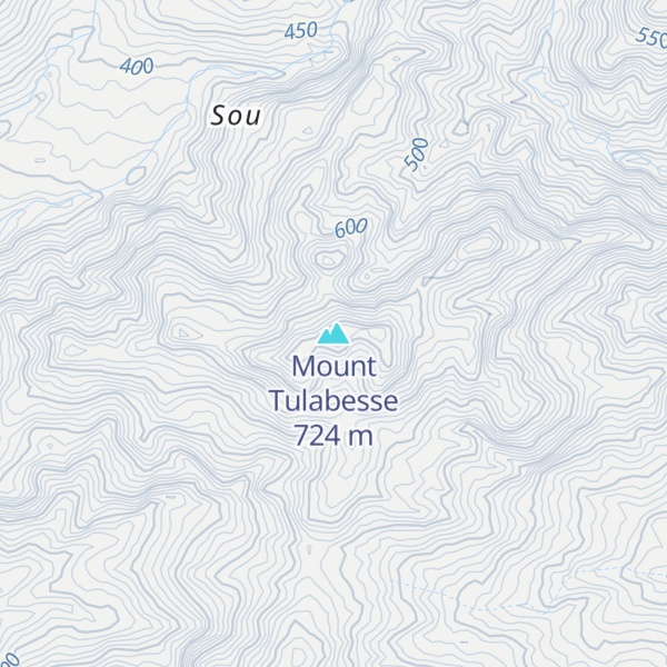 Map of Mount Tulabesse