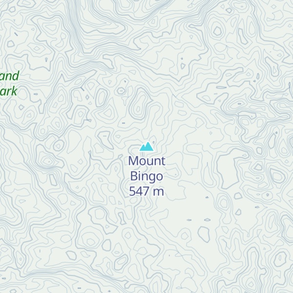 Map of Mount Bingo
