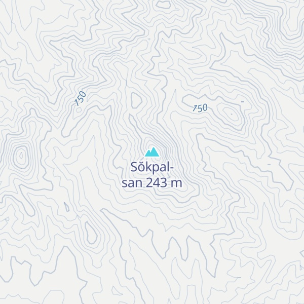 Map of Sŏkpal-san