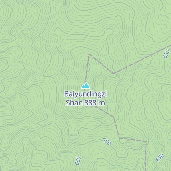 Map of Baiyundingzi Shan