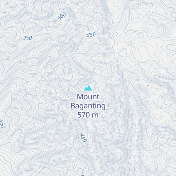 Map of Mount Baganting