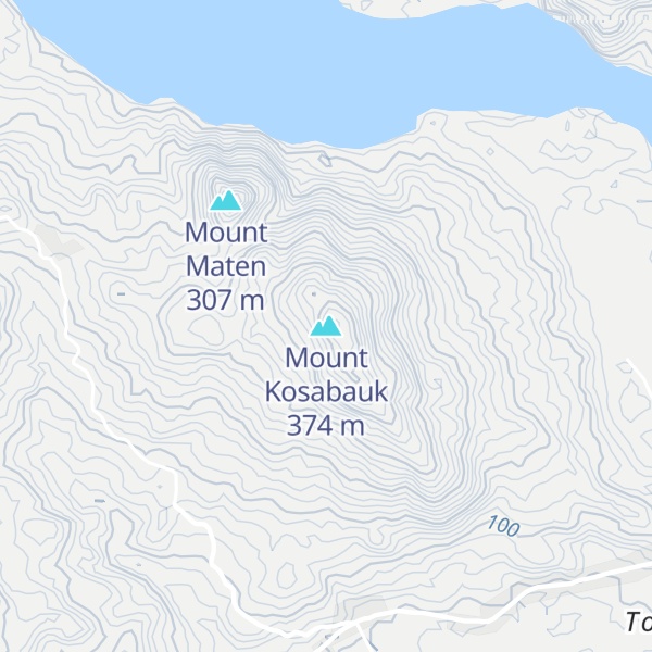 Map of Mount Kosabauk