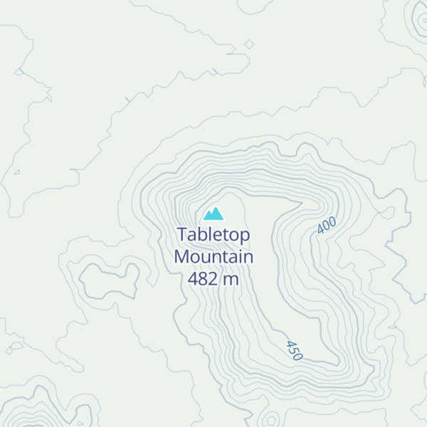Map of Tabletop Mountain