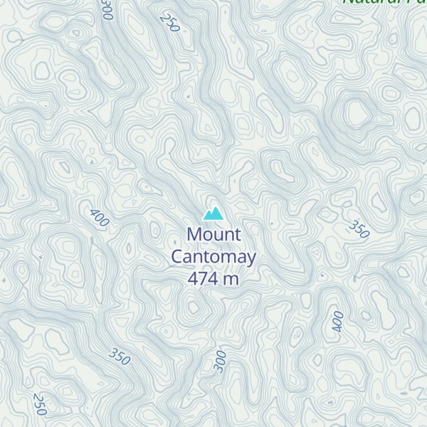 Map of Mount Cantomay