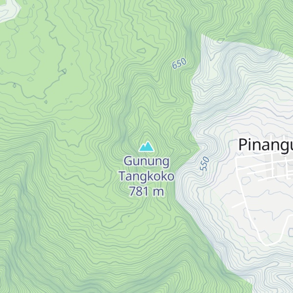 Map of Gunung Tangkoko