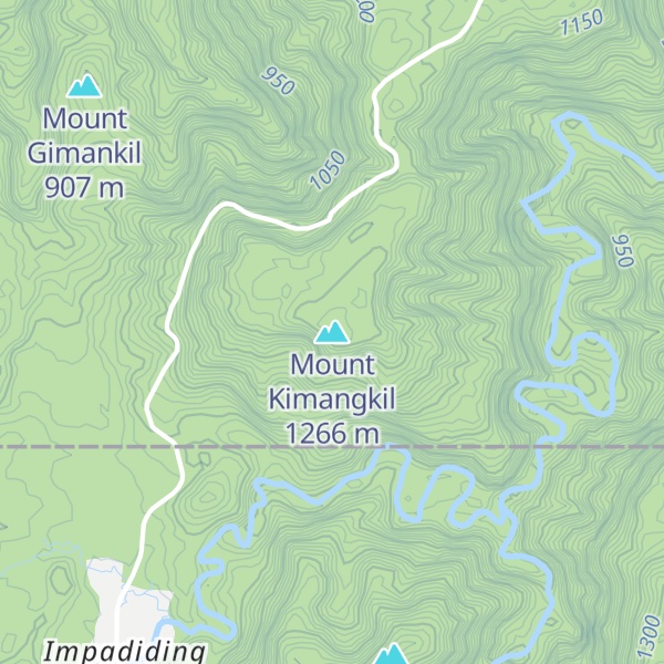 Map of Mount Kimangkil