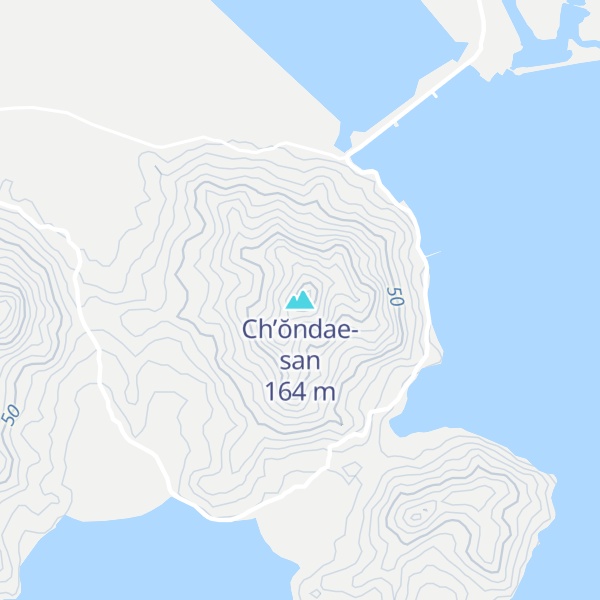 Map of Ch’ŏndae-san