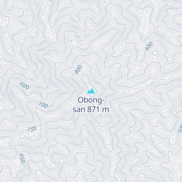 Map of Obong-san