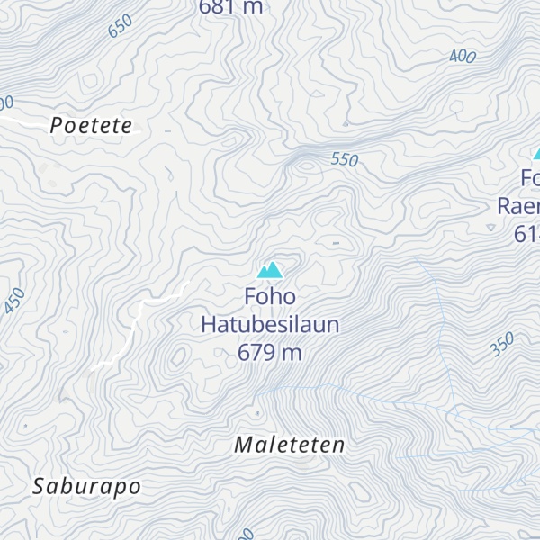 Map of Foho Hatubesilaun