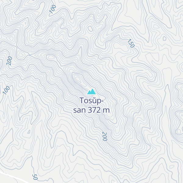 Map of Tosŭp-san