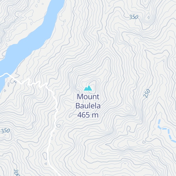 Map of Mount Baulela