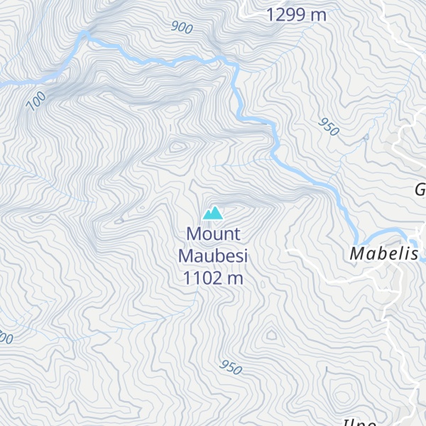 Map of Mount Maubesi