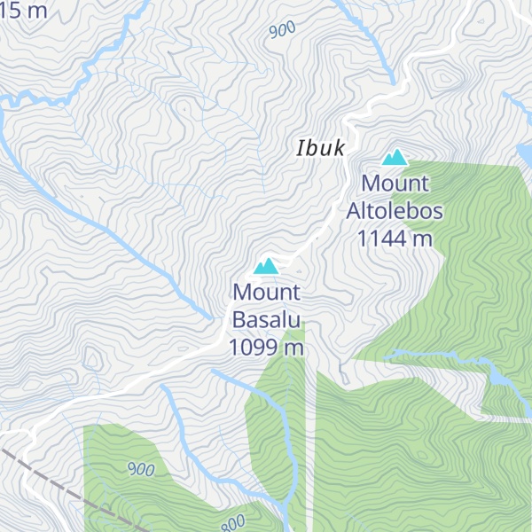 Map of Mount Basalu