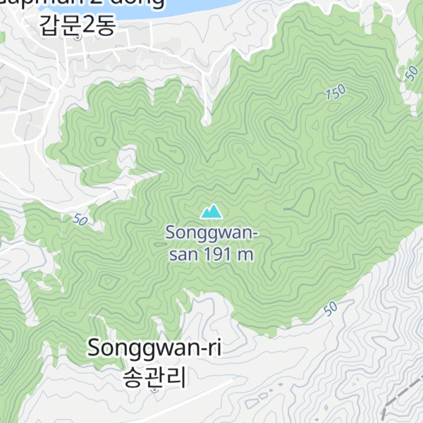 Map of Songgwan-san